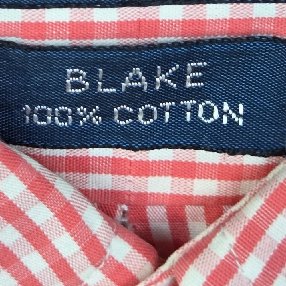 Polo Ralph Lauren Button Down Mens XL Blake Gingham Plaid Long Sleeve Red White